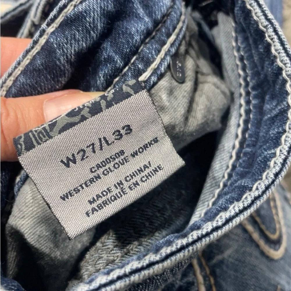 Silver EUC bootcut Aiko Classic Blue Jeans 27x33 LQQK - Picture 6 of 6